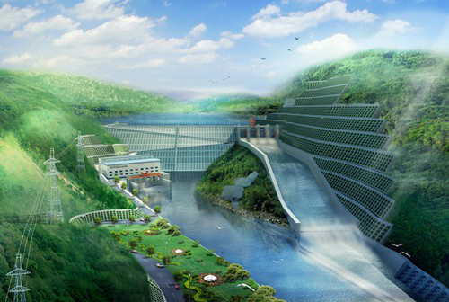 港口镇老挝南塔河1号水电站项目